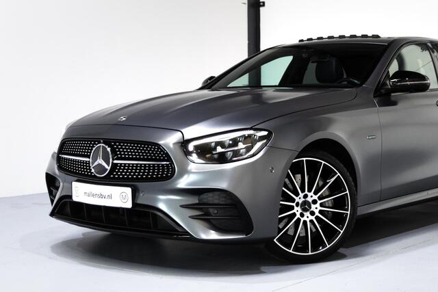 Mercedes-Benz E-KLASSE 300 e AMG Line MATGRIJS/MEMORY/SCHUIFDAK/360CAMERA/NIGHTPAKKET/LUCHTVERING