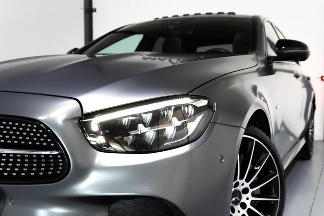 Mercedes-Benz E-KLASSE 300 e AMG Line MATGRIJS/MEMORY/SCHUIFDAK/360CAMERA/NIGHTPAKKET/LUCHTVERING