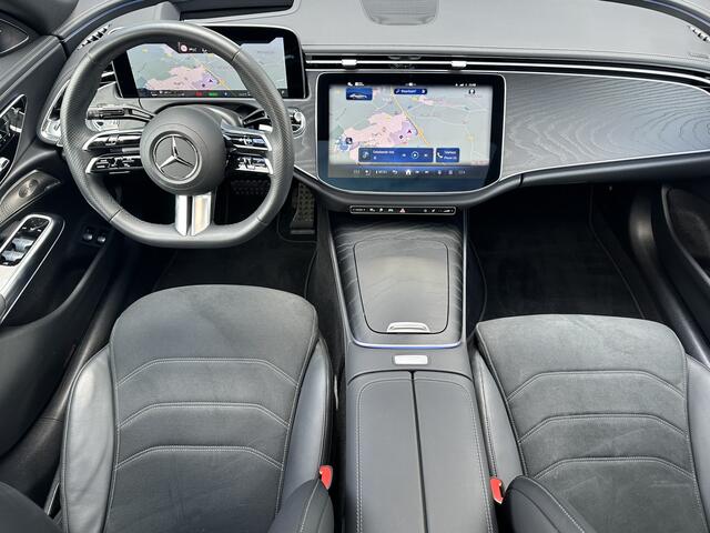 Mercedes-Benz E-KLASSE 300 e AMG Line l Panoramadak l 360 Camera l Head-up l DISTRONIC l Burmester 4 D l Digital Light l Keyless Go l I MBUX l Night pakket I Memory stoelen I zomer + winter set I Essenhout I Augmented Reality I Stoelverwarming l