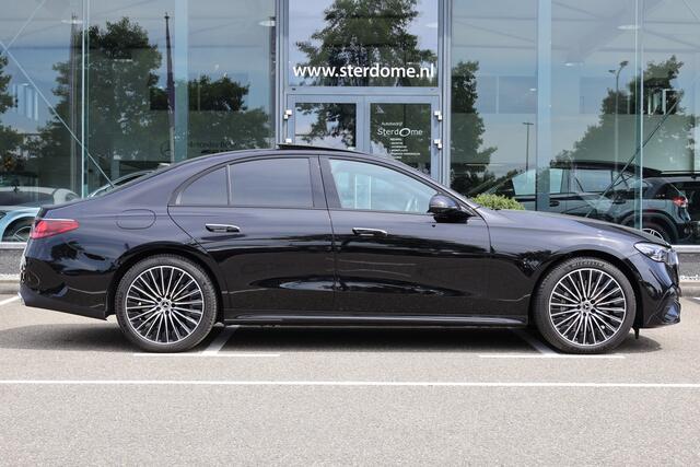 Mercedes-Benz E-KLASSE 300 e AMG Line l Panoramadak l 360 Camera l Head-up l DISTRONIC l Burmester 4 D l Digital Light l Keyless Go l I MBUX l Night pakket I Memory stoelen I zomer + winter set I Essenhout I Augmented Reality I Stoelverwarming l