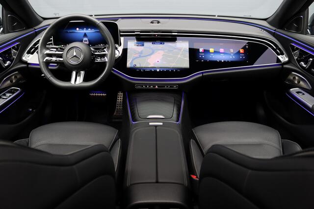 Mercedes-Benz E-KLASSE 300 e AMG Line | Hyperscreen | Airmatic | Achterasbesturing | Distronic+ | Stoelventilatie | Memory | Burmester | HUD | Digital Light | Surround Camera | Verwarmd Stuurwiel |