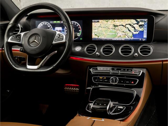 Mercedes-Benz E-KLASSE 350 e AMG Sport 286Pk Automaat (PANORAMADAK, LUCHTVERING, BURMESTER, WIDESCREEN, HEAD-UP DISPLAY, APPLE CARPLAY, SFEERVERLICHTING, MEMORY SEATS, LEDER, 360 CAMERA, ADAPTIVE CRUISE, NIEUWSTAAT)