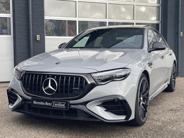 Mercedes-Benz E-KLASSE AMG 53 4MATIC+ Night Edition | Alpine grijs MANUFAKTUR | DIGITAL LIGHT | Panoramadak | AMG carbon exterieur pakket | AMG night pakket | Head-up display | AMG Real Performance Sound