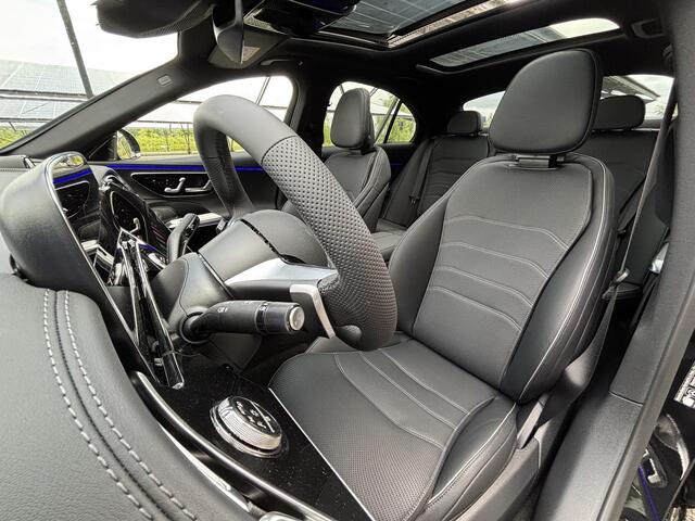 Mercedes-Benz E-KLASSE 300 e Sport Edition | Night | Burmester | Rijassistentiepakket | Superscreen | Stoelverwarming/ventilatie | Sfeerverlichting | 360 camera |