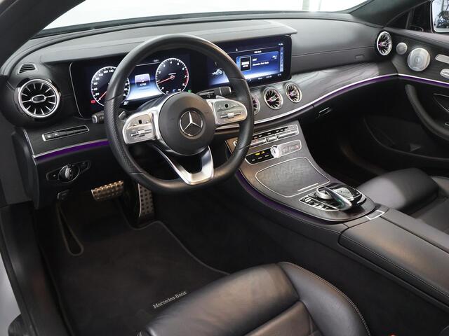 Mercedes-Benz E-KLASSE Coupé 200 Premium Plus | AMG | Night | Panoramadak | Memory | Burmester | Rijassistentiepakket | Lederen bekleding | 20" lichtmetalen velgen |