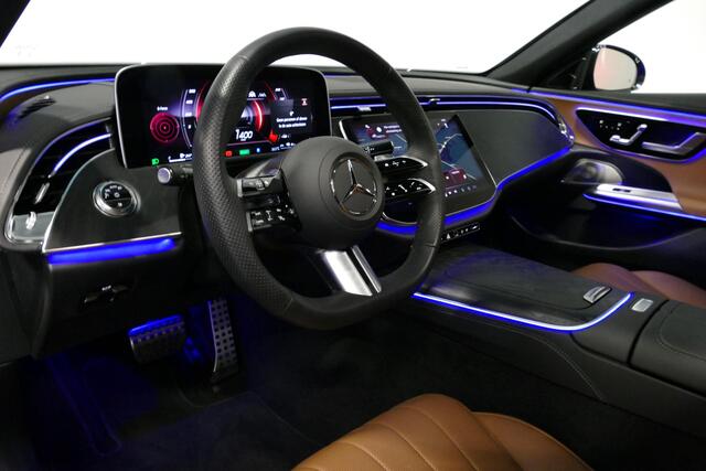 Mercedes-Benz E-KLASSE 300 e AMG Line / E53 Diffuser / Maxton Design Bodykit V.2 / Panoramadak / Elektr. verstelbare voorstoelen + memory / Burmester 4D Surround Sound / Stoelkoeling & -verwarming / HUD / Apple Carplay - Android Auto / Ambienteverlichting / Rondomzichtcamera /