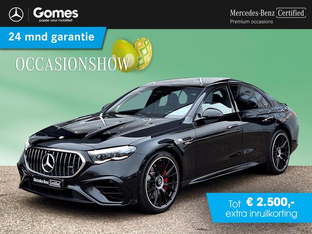 Mercedes-Benz E-KLASSE AMG 53 HYBRID 4MATIC+ | Panoramadak | Burmester | Night pakket | 360° Camera | Memory pakket | Superscreen | DISTRONIC | Achterasbesturing | Sfeerverlichting | DIGITAL LIGHT | Keyless-GO | Elektrische achterklep