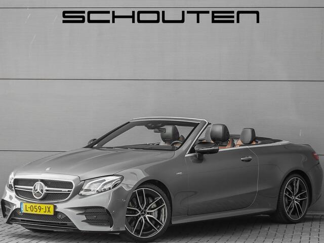 Mercedes-Benz E-KLASSE Cabrio AMG 53 4M Premium Plus Luchtvering Aircap Nappa Leder Burmester Stoelventilatie HUD
