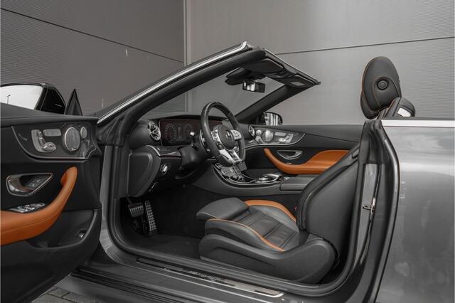 Mercedes-Benz E-KLASSE Cabrio AMG 53 4M Premium Plus Luchtvering Aircap Nappa Leder Burmester Stoelventilatie HUD