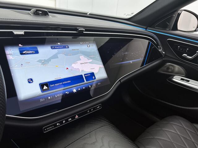 Mercedes-Benz E-KLASSE 300 e AMG Nightpakket | Superscreen | Panoramadak | Trekhaak | Alarm | Distronic | Burmester | Stoelventilatie-Verwarming | Inclusief 24 maanden Mercedes-Benz Certified garantie voor Europa.