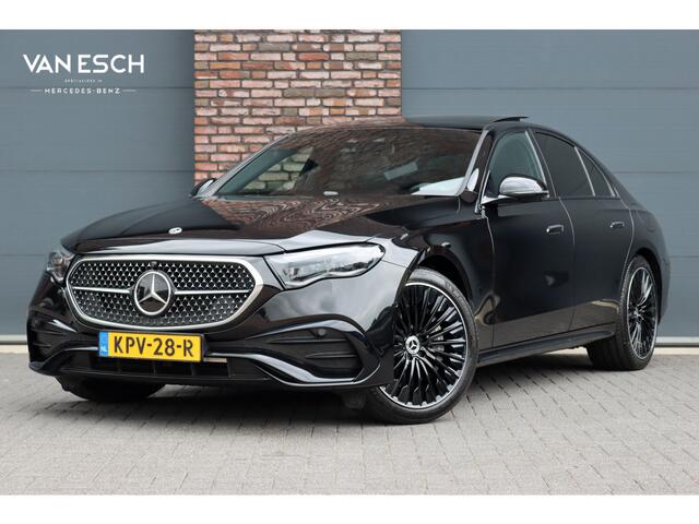 Mercedes-Benz E-KLASSE 400 e 4MATIC AMG Line | Luchtvering | Achterasbesturing | Hyperscreen | Distronic+ | Trekhaak | Digital Light | HUD | Burmester | Achterbank Verwarmd |3D-Display |