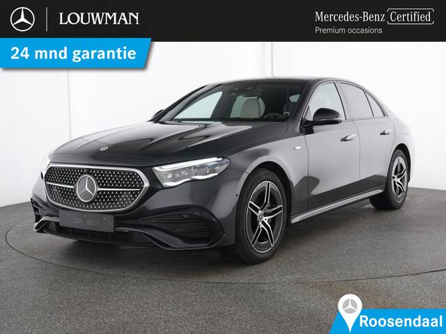 Mercedes-Benz E-KLASSE 300 e AMG Nightpakket Plug-In Hybride | Machiatobeige Int. | Panoramadak | Trekhaak | Rijassistentie Pack | Stuur en Stoelverwarming | Inclusief 24 maanden Mercedes-Benz Certified garantie voor Europa.