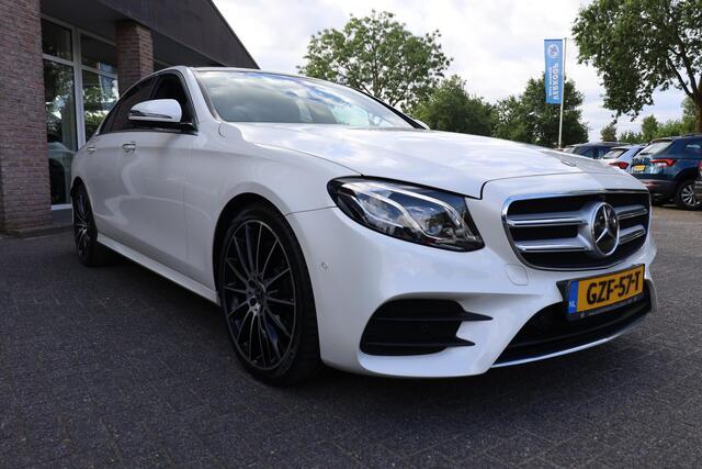 Mercedes-Benz E-KLASSE 250 Premium Plus AMG-LINE PANO BURMESTER LEER HUD CARPLAY 360-CAMERA SFEERVERL. STOELVERW. 20"AMG-LMV ZWARTE-HEMEL ENZ.