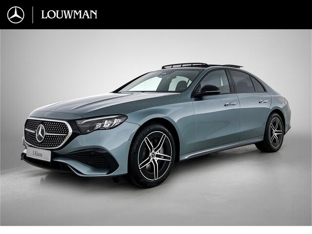 Mercedes-Benz E-KLASSE 300 e Business Solution AMG | Comfortpakket Plus | Winterpakket | Nightpakket | Trekhaak | Panoramaschuifdak | GUARD 360° | Warmtewerend, donkergetint glas | 19-inch vijfdubbelspaaks AMG velgen |