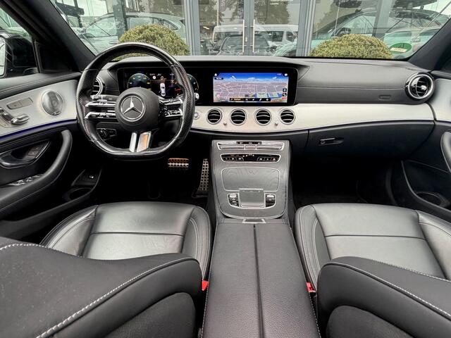 Mercedes-Benz E-KLASSE 200 Business Solution AMG l Panoramadak l Burmester I Distronic I 360 camera I Keyless I Widescreen I Lederen bekleding I Sfeerverlichting I I NL geleverde Auto I Stoelverwarming I Augmented Reality-video I