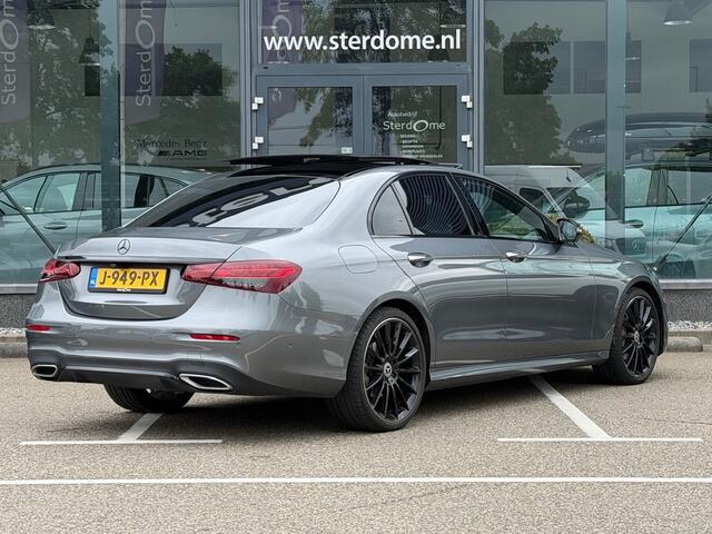 Mercedes-Benz E-KLASSE 200 Business Solution AMG l Panoramadak l Burmester I Distronic I 360 camera I Keyless I Widescreen I Lederen bekleding I Sfeerverlichting I I NL geleverde Auto I Stoelverwarming I Augmented Reality-video I