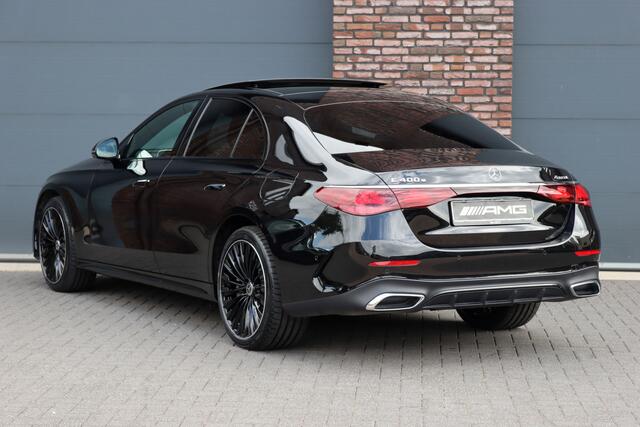 Mercedes-Benz E-KLASSE 400 e 4MATIC AMG Line | Hyperscreen | Distronic+ | Massage | Stoelventilatie | HUD | 3D-Display | Verwarmd Stuurwiel | Burmester | Vlakkenverwarming | Digital Light |