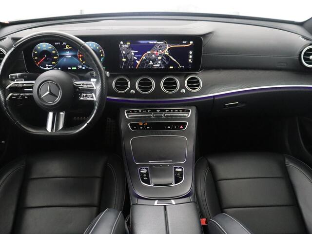 Mercedes-Benz E-KLASSE 300 e AMG Line | SOH 88.4% | Panoramadak | Trekhaak | Leder | Burnmeister surround | Head up | 360 camera | Adaptive cruise | Carplay | Memory |