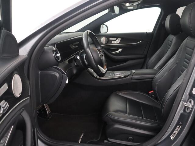 Mercedes-Benz E-KLASSE 300 e AMG Line | SOH 88.4% | Panoramadak | Trekhaak | Leder | Burnmeister surround | Head up | 360 camera | Adaptive cruise | Carplay | Memory |