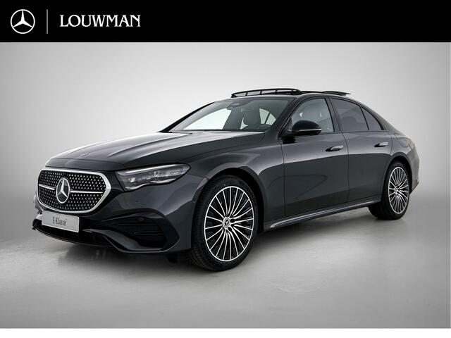 Mercedes-Benz E-KLASSE 300 e Business Solution AMG | Premium pakket | Winterpakket | Nightpakket | Leder pakket | USB-pakket Plus | Trekhaak | Panoramaschuifdak | 360° camera | Burmester® 4D surround sound | 20-inch Multispaak AMG velgen | GUARD 360° |