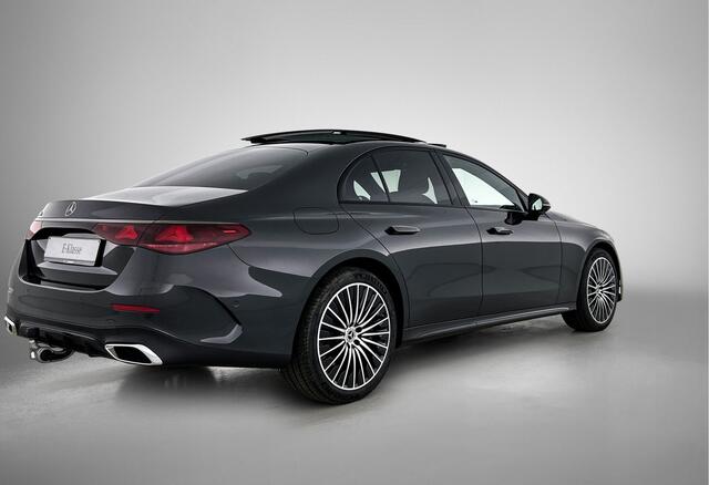 Mercedes-Benz E-KLASSE 300 e Business Solution AMG | Premium pakket | Winterpakket | Nightpakket | Leder pakket | USB-pakket Plus | Trekhaak | Panoramaschuifdak | 360° camera | Burmester® 4D surround sound | 20-inch Multispaak AMG velgen | GUARD 360° |
