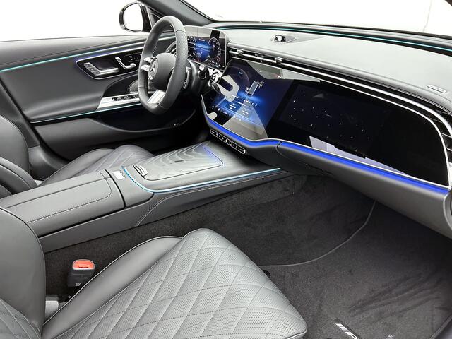 Mercedes-Benz E-KLASSE 300 e Business Solution AMG | Premium pakket | Winterpakket | Nightpakket | Leder pakket | USB-pakket Plus | Trekhaak | Panoramaschuifdak | 360° camera | Burmester® 4D surround sound | 20-inch Multispaak AMG velgen | GUARD 360° |