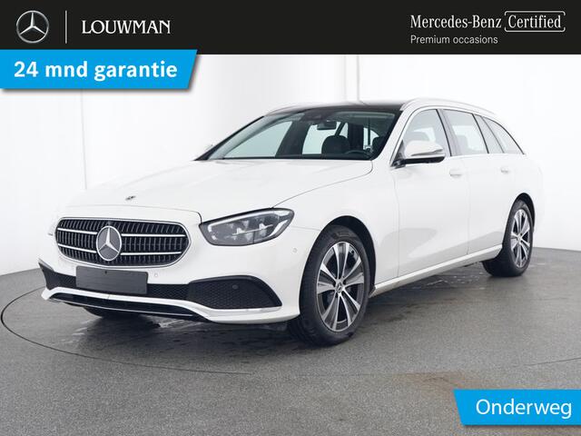 Mercedes-Benz E-estate 300 e Plug-In Hybride | Panorama Schuif-Kanteldak | Dodehoek Assist | 360° camera | Memory voorstoelen | Sfeerverlichting. Inclusief 24 maanden MB Certified garantie voor Europa.