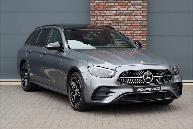 Mercedes-Benz E-estate 300 de 4MATIC Premium+ AMG Line Aut9 | Panoramadak | Distronic+ | Memory | Burmester | Trekhaak | Surround Camera | Keyless Go | Stoelverwarming | Sfeerverlichting | Rijassistentiepakket+ |