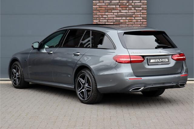 Mercedes-Benz E-estate 300 de 4MATIC Premium+ AMG Line Aut9 | Panoramadak | Distronic+ | Memory | Burmester | Trekhaak | Surround Camera | Keyless Go | Stoelverwarming | Sfeerverlichting | Rijassistentiepakket+ |