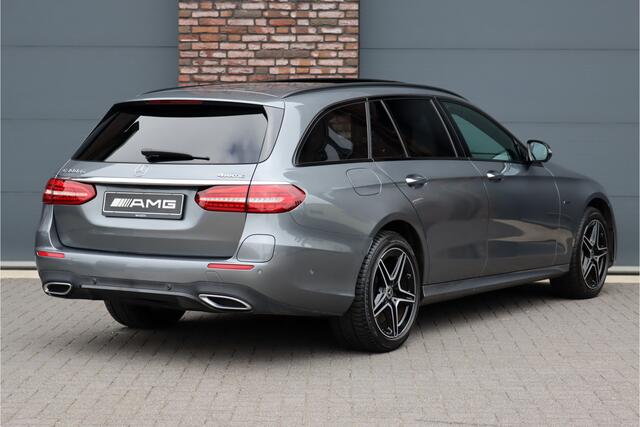 Mercedes-Benz E-estate 300 de 4MATIC Premium+ AMG Line Aut9 | Panoramadak | Distronic+ | Memory | Burmester | Trekhaak | Surround Camera | Keyless Go | Stoelverwarming | Sfeerverlichting | Rijassistentiepakket+ |