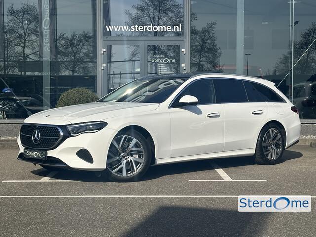 Mercedes-Benz E-estate 300 e Avantgarde Advanced Plus l Niveauregeling l MBUX l Panoramadak l DIGITAL LIGHT l Parkeerpakket met 360 gr Camera l Distronic l Burmester l Keyless Go l Winterpakket l Apple & Android auto l Memory pakket l Stoelverwarming l