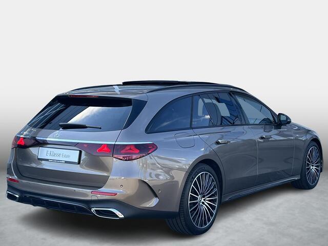 Mercedes-Benz E-estate 300 e Sport Edition | AMG Line | Premium Pakket | Night Pakket | Winter Pakket | Rijassistentiepakket Plus | Panoramadak | AIRMATIC Luchtvering | Trekhaak | Burmester 4D Surround | 360° Camera | Apple CarPlay | Android Auto | Stuurverwarming