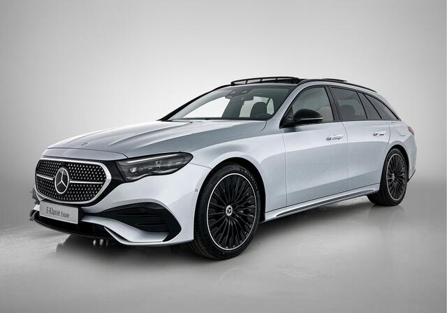 Mercedes-Benz E-estate 300 e Sport Edition | Nightpakket | Premiumpakket | Trekhaak | Rijassistentiepakket Plus | Lederen bekleding | Stoelventilatie/- verwarming voor | 20 inch multispaaks zwart |