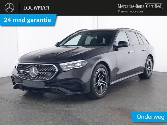 Mercedes-Benz E-estate 300 e AMG Plug-In Hybride | AMG Line Advanced Plus | Night Pakket | Panorama Schuif-Kanteldak | Head-up-Display | Memory Voorstoelen. Inclusief 24 maanden Mercedes-Benz Certified garantie voor Europa.