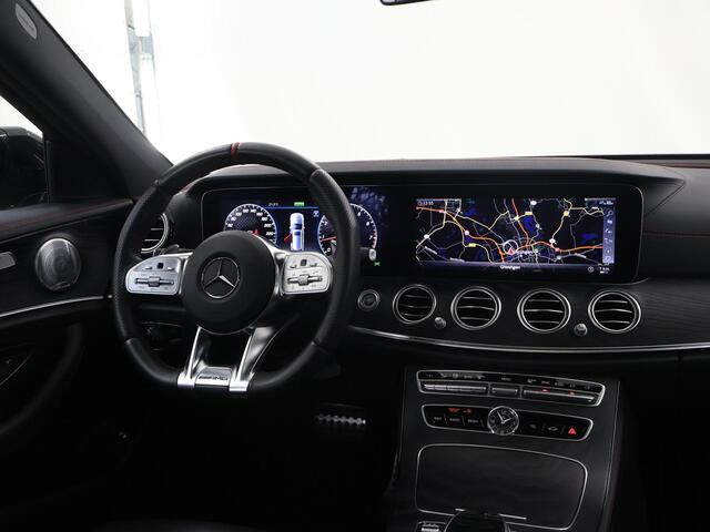 Mercedes-Benz E-estate AMG 53 4MATIC Premium Plus | UNIEK | Panoramadak | Rijassistentiepakket | Headup | Burmester | Memory | 360 graden camera | Sfeerverlichting |