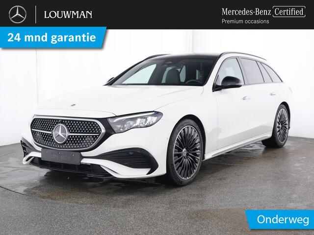 Mercedes-Benz E-estate 300 e AMG Plug-In Hybride AMG Line | Night Pakket | Panorama Schuif-Kanteldak | Burmester® | Trekhaak | 20 Inch AMG Velgen Inclusief 24 maanden MB Certified garantie voor Europa.