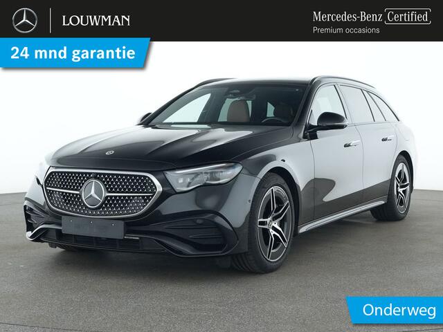 Mercedes-Benz E-estate 300 e AMG Plug-In Hybride AMG Line | Night Pakket | Panorama Schuif-Kanteldak | MBUX Superscreen | Burmester® | AC en DC Laden. Inclusief 24 maanden MB Certified garantie voor Europa.
