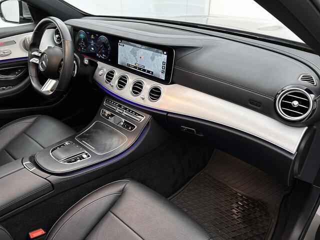 Mercedes-Benz E-estate 300 e AMG-line | Panorama schuif/kanteldak | Trekhaak af fabriek wegklapbaar | Lederen bekleding | Alarm SCM3 | 360gr Camera | Inclusief 24 maanden Mercedes-Benz Certified garantie voor Europa.