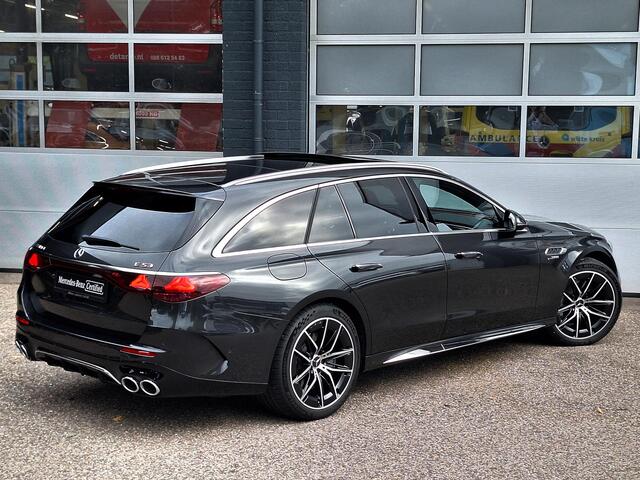 Mercedes-Benz E-estate AMG 53 4MATIC+ | Panoramadak | Trekhaak | Burmester | Superscreen | Head-up Display | Memory pakket | Dodehoekassistentie | DIGITAL LIGHT | Keyless-GO | Elektrische achterklep