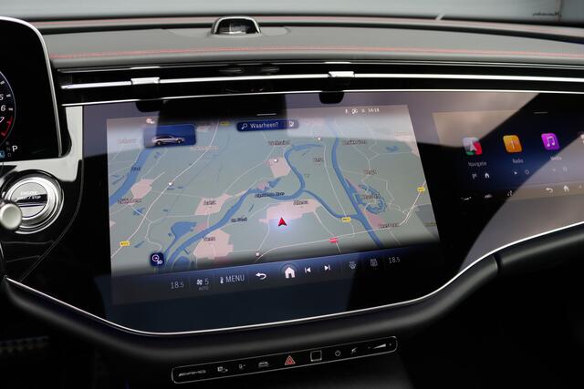 Mercedes-Benz E-estate AMG 53 4MATIC+ | 585pk | MBUX Hyperscreen | Achterasbesturing | Distronic | Memory | Burmester | Digital Light | Trekhaak | Surround Camera | Verwarmd Stuurwiel | AMG-Nightpakket | Augmented Reality |