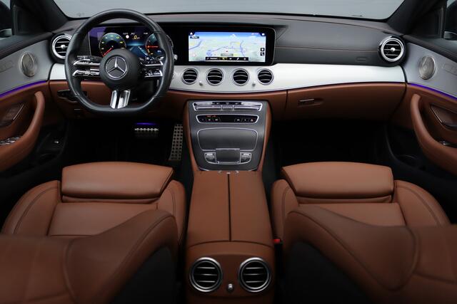 Mercedes-Benz E-estate 300 de Premium+ AMG Line | Distronic+ | Panoramadak | Burmester | Keyless Go | Rijassistentiepakket | Surround Camera | Leder |