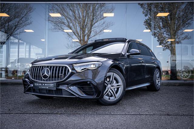 Mercedes-Benz E-estate AMG 53 4MATIC+ Hyperscreen ** Massage ** Burmester ** Panodak ** Trekhaak ** Verwarmd stuurwiel ** Standkachel ** Verlichte grille ** Dashcam