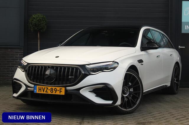 Mercedes-Benz E-estate AMG 53 4MATIC+ Night Edition | MBUX Hyperscreen| Achterasbestruring | Panorama | Leer | Digital light | Trekhaak