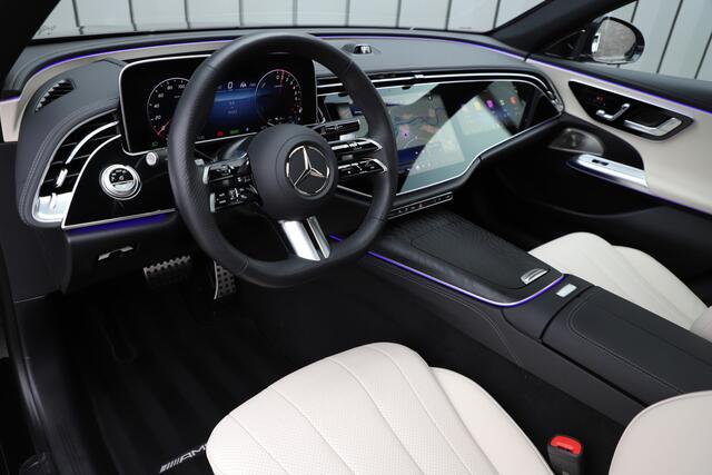 Mercedes-Benz E-estate 300e AMG | 313PK | Head-up | Hyperscreen | Burmester 4D | Sfeerverlichting | Keyless-go | Distronic+ | Trekhaak | 2024.