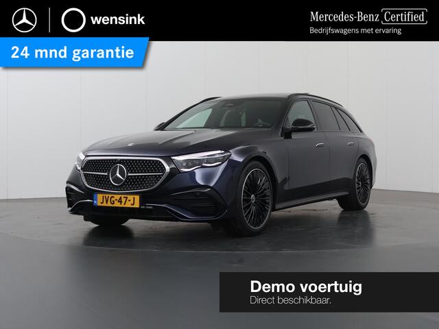 Mercedes-Benz E-estate 300e Sport Edition | Panoramaschuifdak | Premium pakket | Leder pakket | Burmester | Stoelventilatie | Night pakket | Trekhaak |