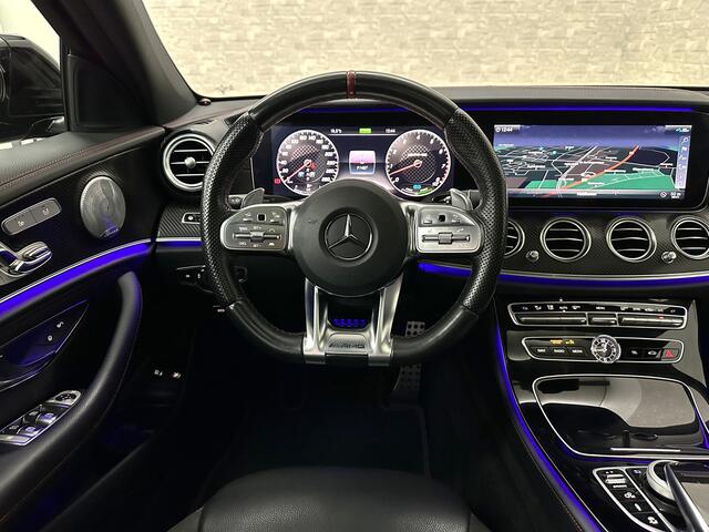 Mercedes-Benz E-estate 53 AMG 4MATIC | Luchtvering | Carbon | 360 View | Burmester | Panorama | Distronic+ | Memory | Multibeam-LED | Bovag Garantie | Widescreen | Leder | Trekhaak | Sfeerverlichting | Night-Pakket | 20'' | Carplay | Stoelverwarming |