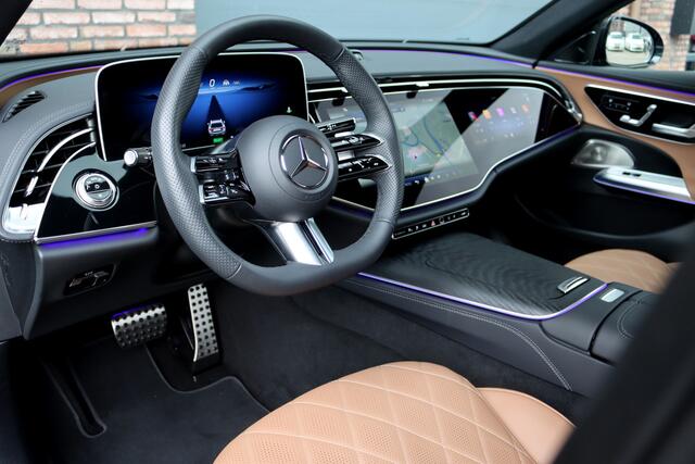 Mercedes-Benz E-estate 300 e AMG Line | Luchtvering | Hyperscreen | Stoelventilatie | Distronic+ | Massage | Digital Light | Trekhaak | Surround Camera | Nappa Leder | Burmester | Keyless Go | Vlakkenverwarming |