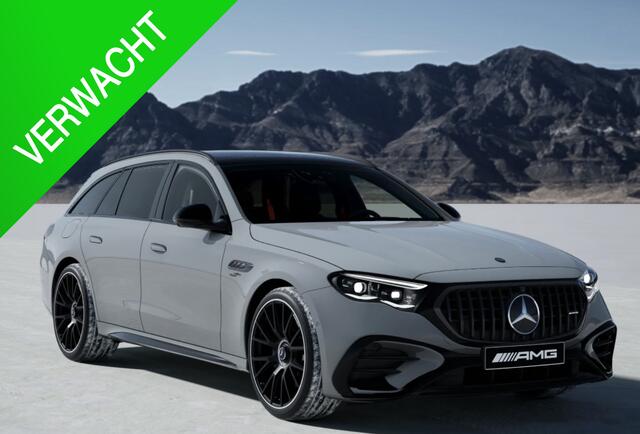 Mercedes-Benz E-estate E53 AMG 612pk 4MATIC+ Panoramadak *BTW* Burmester 4d Massage Superscreen Stoelkoeling Trekhaak BOMVOL!! Alpin grau