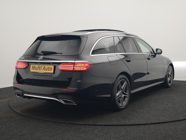 Mercedes-Benz E-estate 300 e AMG Line PHEV 320pk Dealer O.H. | Panodak | Adaptive Cruise | 360 Camera | Multi Beam LED | Lederen Sportstoelen Verwarmd | Sfeerverlichting | Apple Carplay | Navigatie | DAB | Plug In Hybrid |