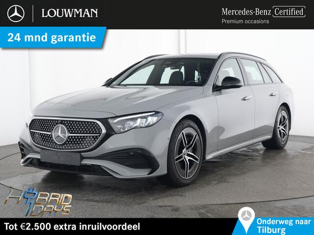 Mercedes-Benz E-estate 300 e AMG Plug-In Hybride Trekhaak AMG Line | Night Pakket | Ledkoplampen | Stoelverwarming voor | Distronic. Inclusief 24 maanden MB Certified garantie voor Europa.